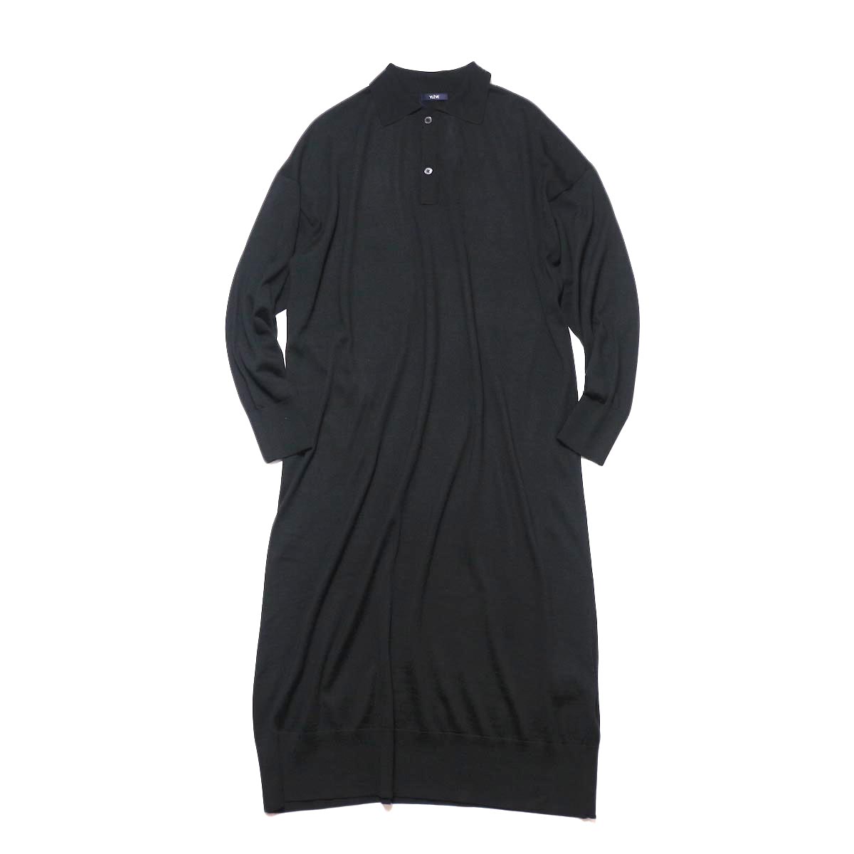 YLEVE / WOOL SILK CASHMERE POLO KN OP (black)