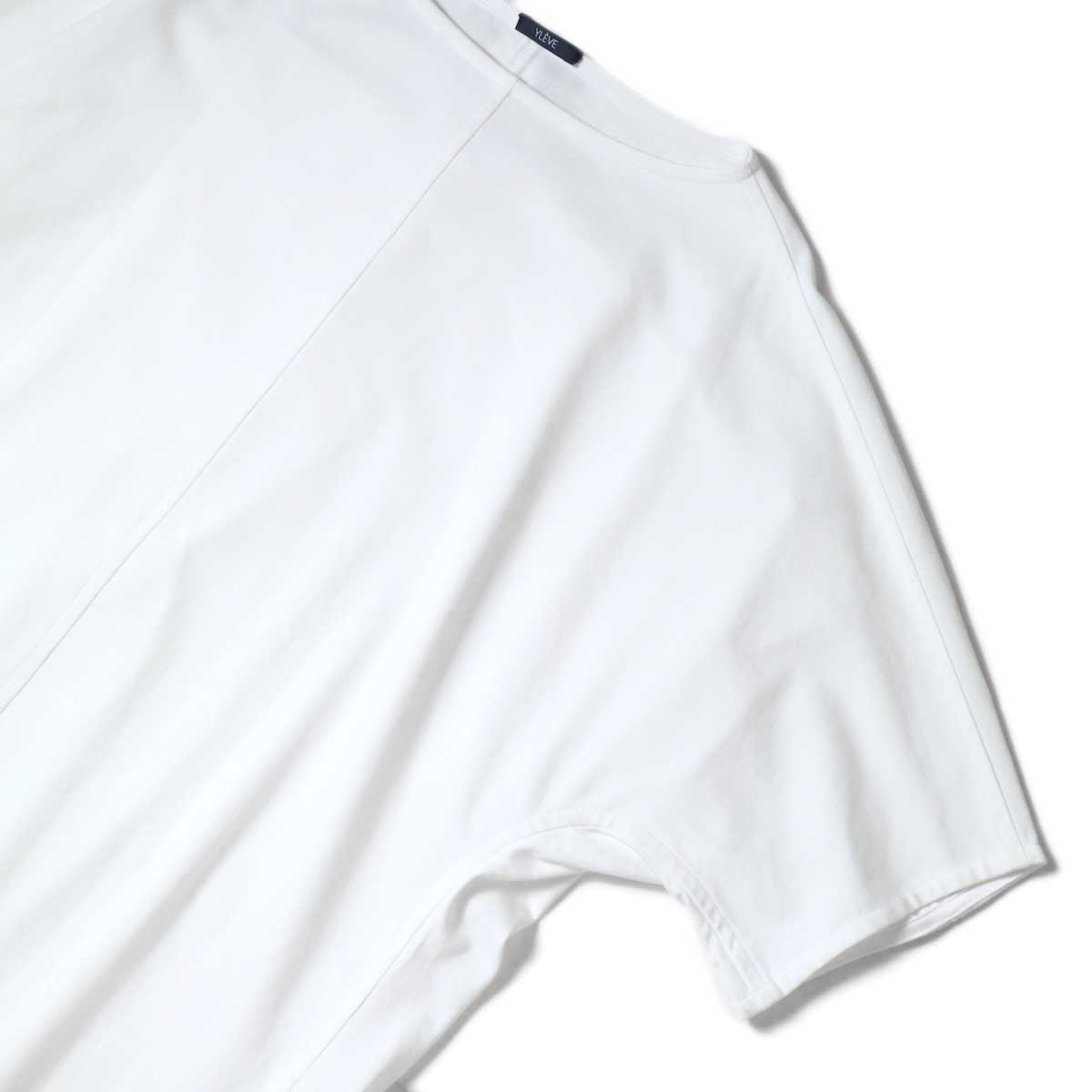 YLEVE / ORGANIC COTTON HIGH COUNT JERSEY OP (White) ドルマンスリーブ