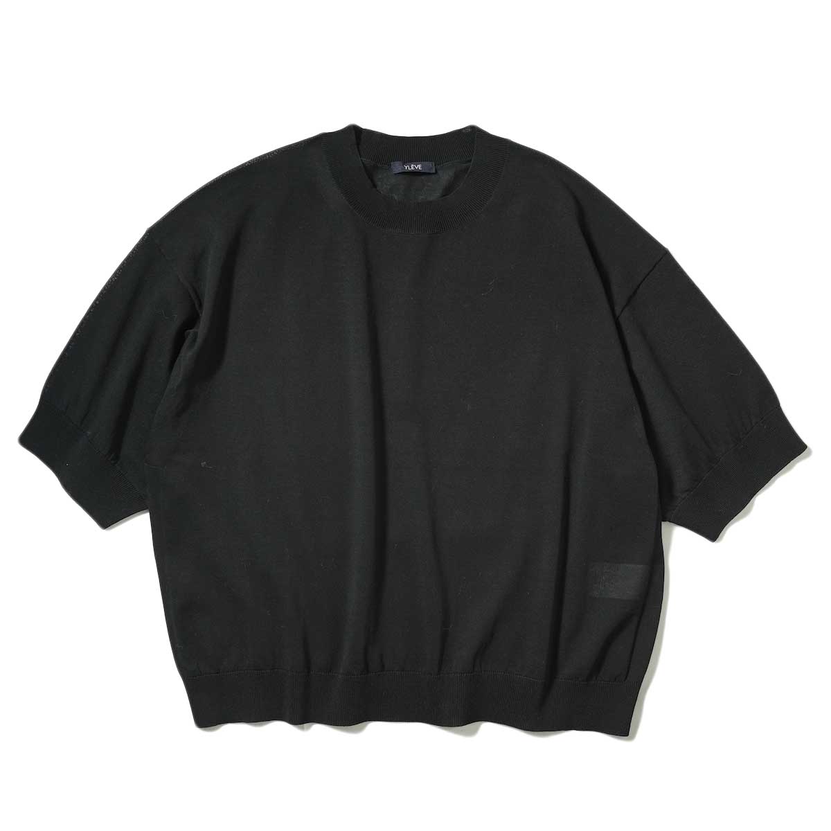 YLEVE / COOL COTTON SHEER KN P/O (Black)