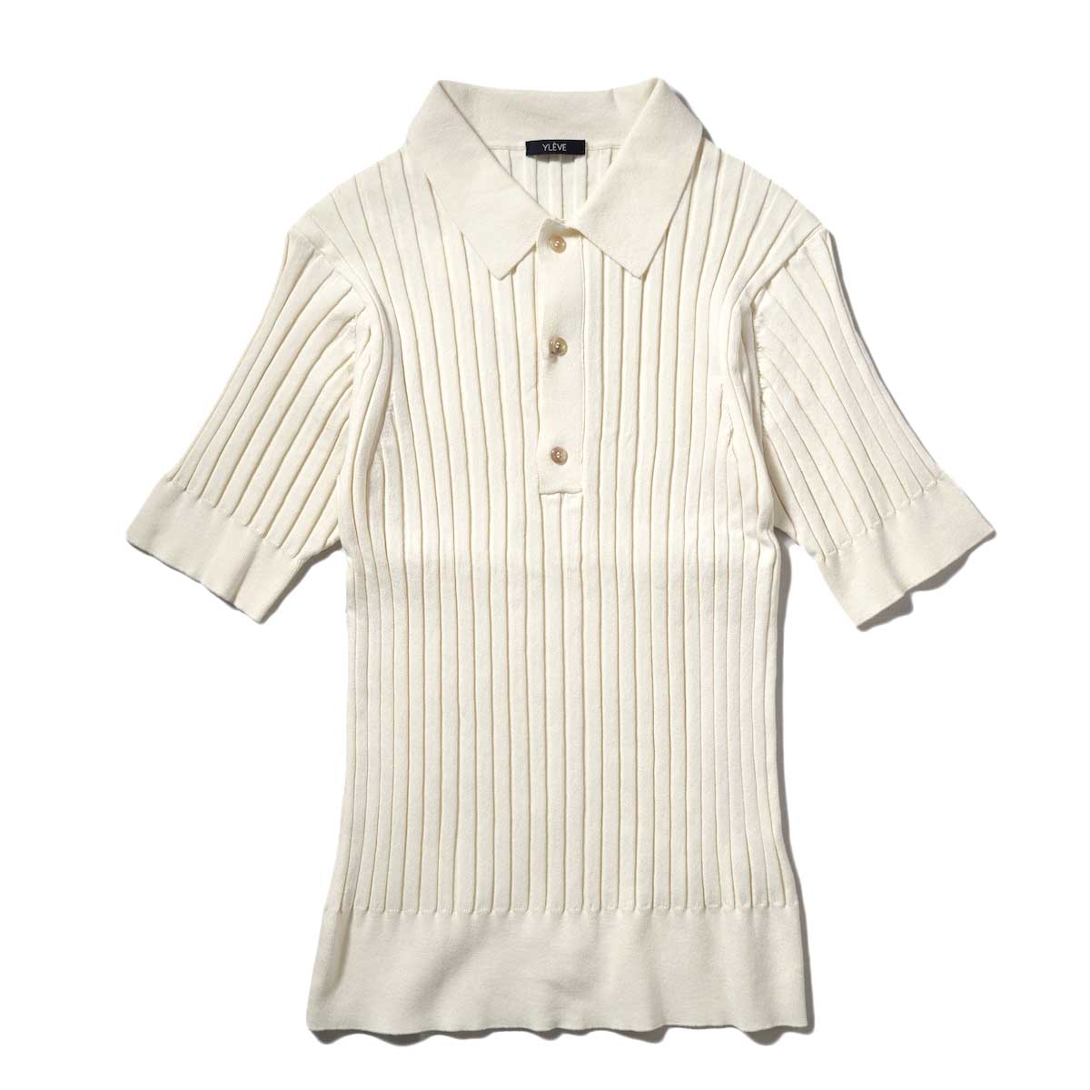 YLEVE / PIMA COTTON KN POLO (White)