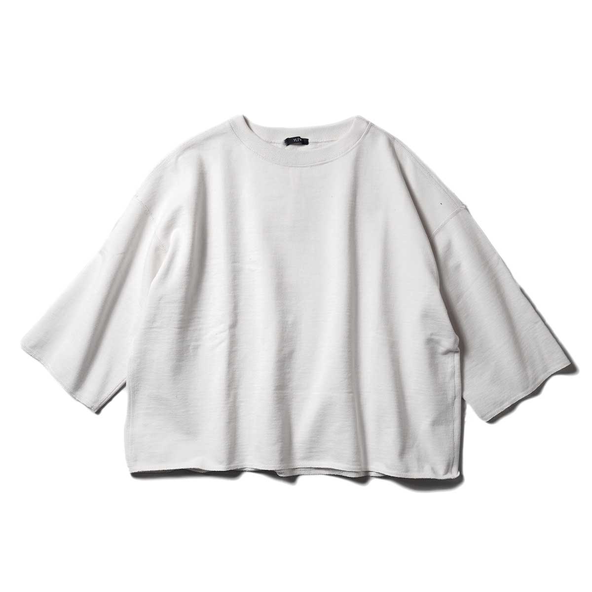 YLEVE / ELS OPEN END COTTON SWEAT CUTOFF (White)