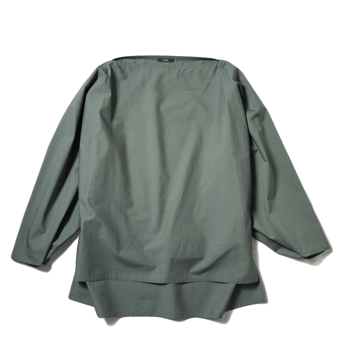 YLEVE / SUVIN COTTON TYPEWRITER BL (Moss Grey)