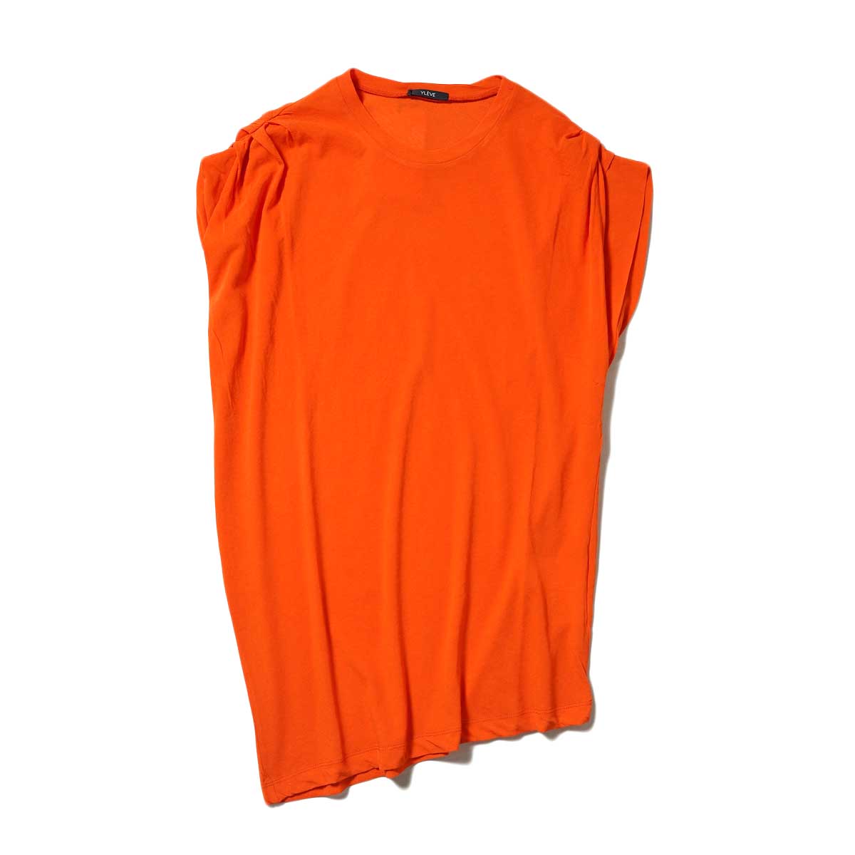 YLEVE / COTTON LINEN SHEER JERSEY TACK N/S P/O (Vermilion)